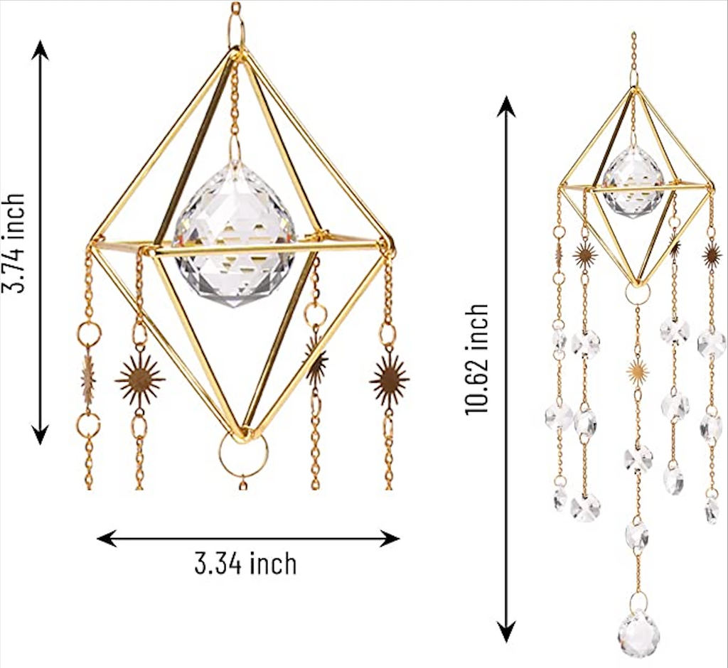 PrismVeil Cascade — Hanging Crystal Prism Suncatcher