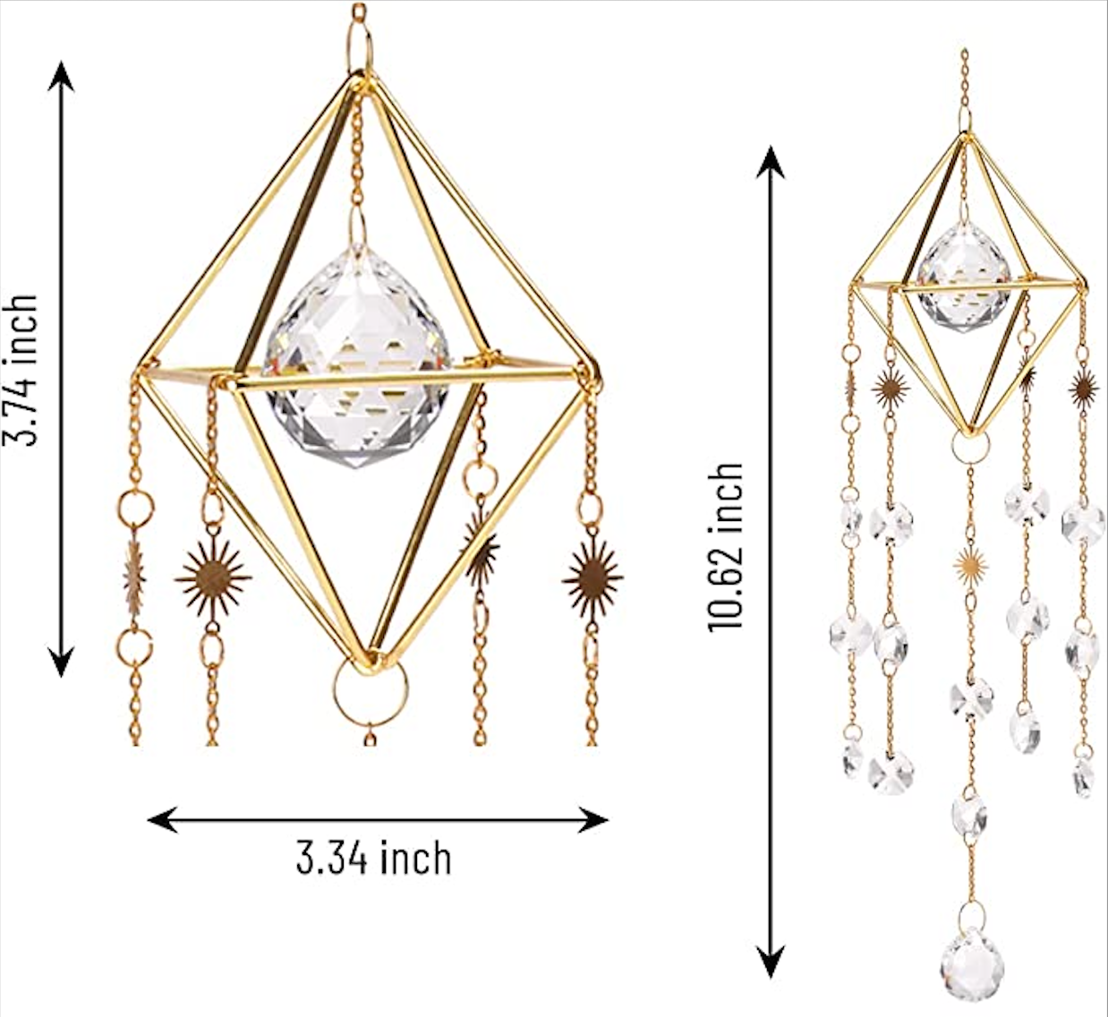 PrismVeil Cascade — Hanging Crystal Prism Suncatcher