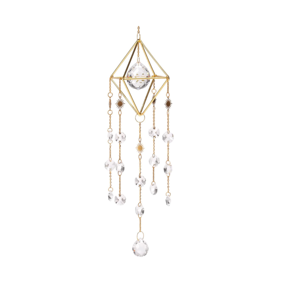 PrismVeil Cascade — Hanging Crystal Prism Suncatcher