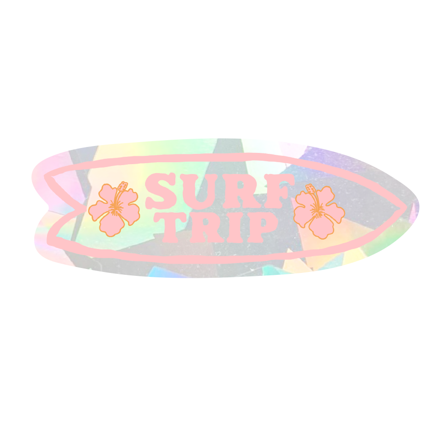PrismVeil Coastline — Surf Trip Rainbow Sticker Bundle