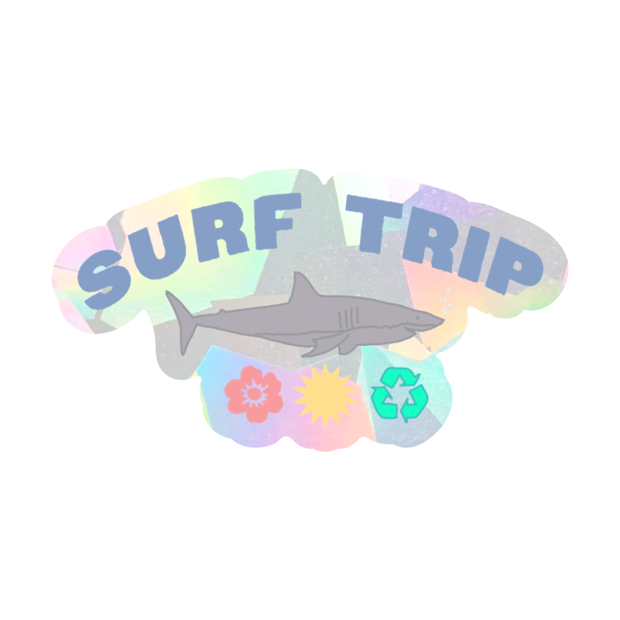 PrismVeil Coastline — Surf Trip Rainbow Sticker Bundle