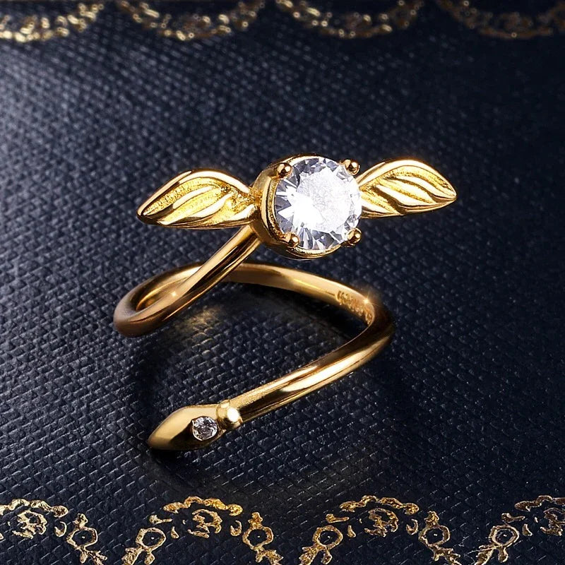 Magical Harry Potter Golden Snitch Ring Box - 3d metal puzzle by Extoril