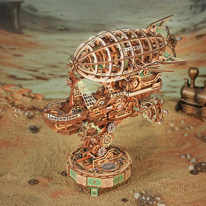 Sailing In Fog - 3D Mechanical Airship Puzzle - 3D Wooden Puzzle by Extoril