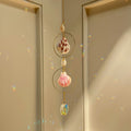 PrismVeil Nautilia — Hanging Sea Shell Crystal Suncatcher