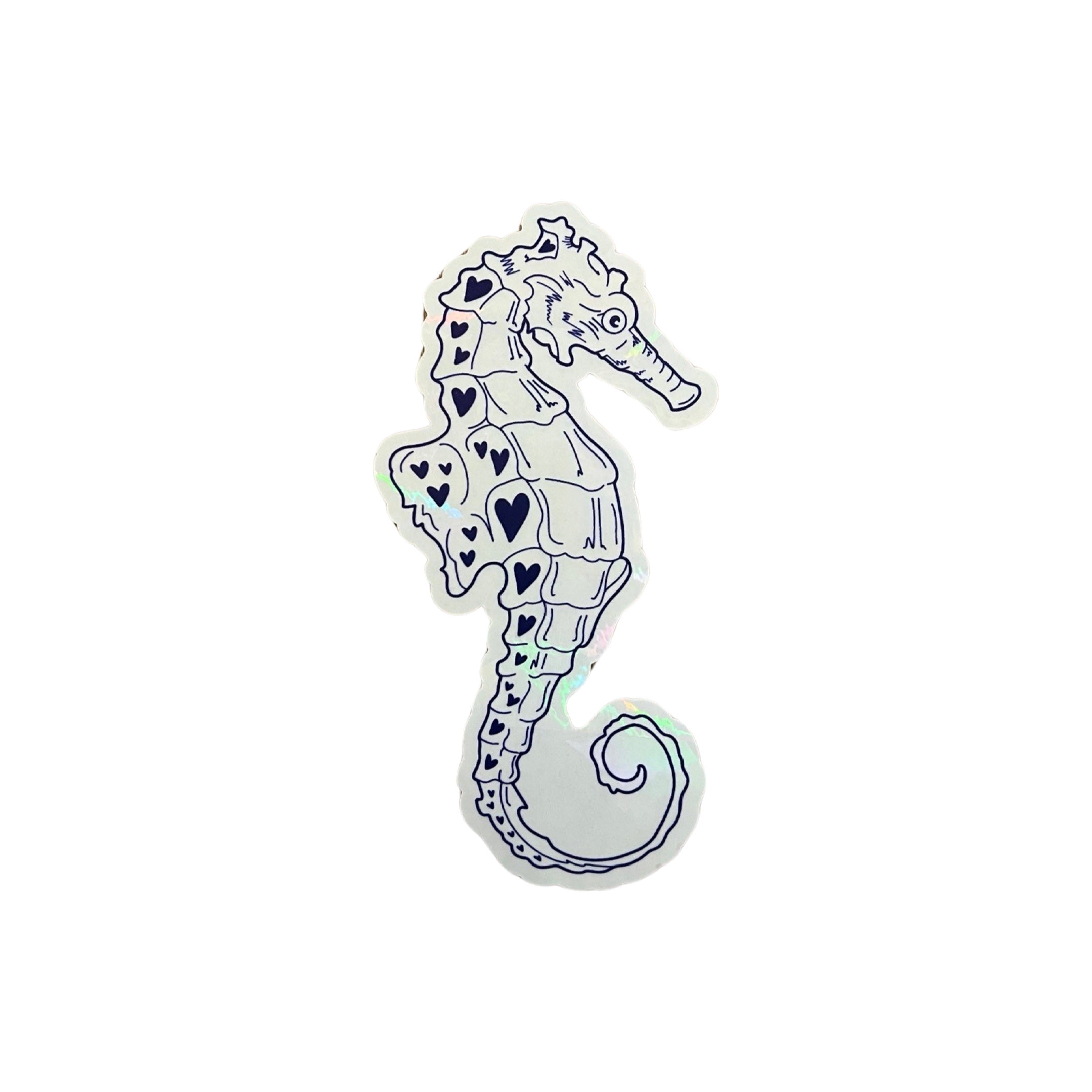 PrismVeil Hippocampa — Seahorse Rainbow Window Film