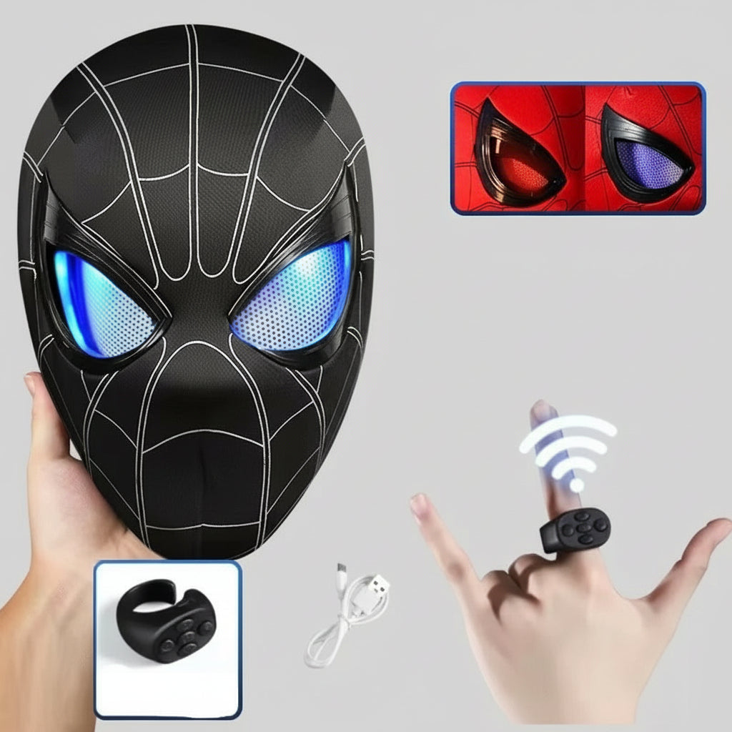 Spiderman Mask Moving Eyes - Action Figure by Extoril