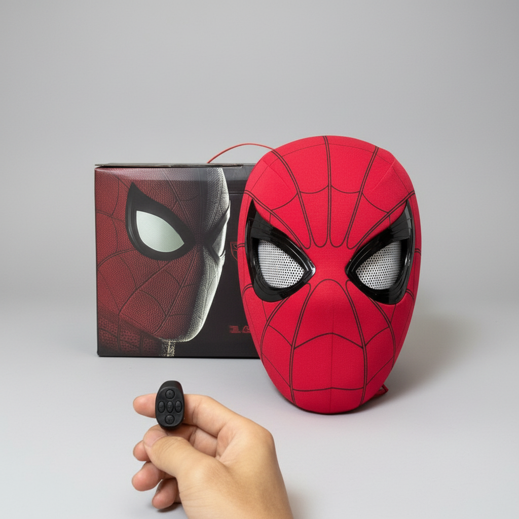 Spiderman Mask Moving Eyes - Action Figure by Extoril