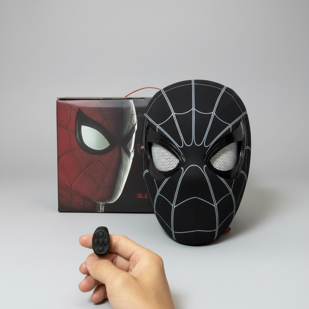 Spiderman Mask Moving Eyes - Action Figure by Extoril