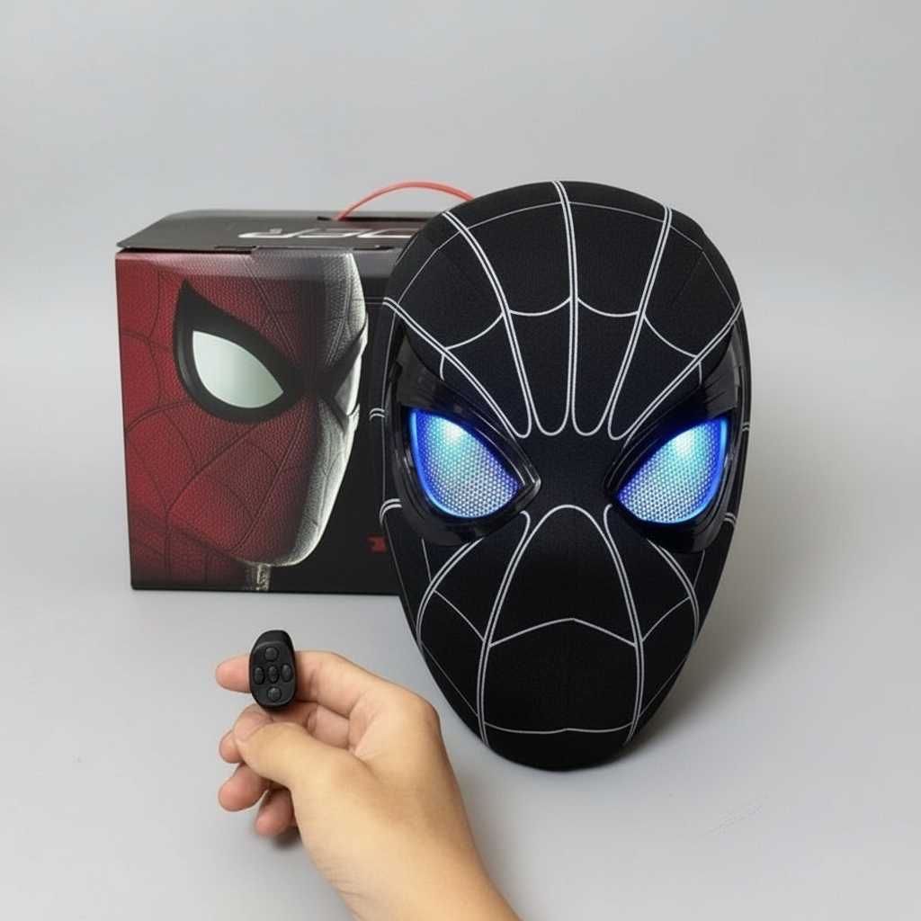 Spiderman Mask Moving Eyes - Action Figure by Extoril