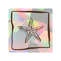 PrismVeil Asterion — Starfish Mosaic Rainbow Window Film