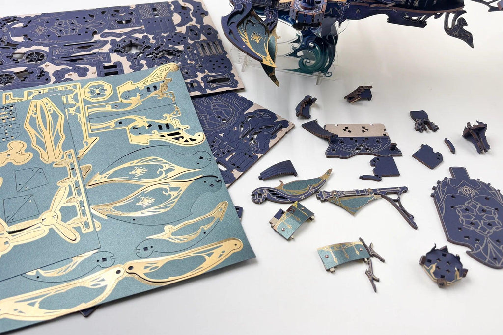 Stellar Abyss Voyager 3D Wooden Puzzle - 3D Wooden Puzzle by Extoril