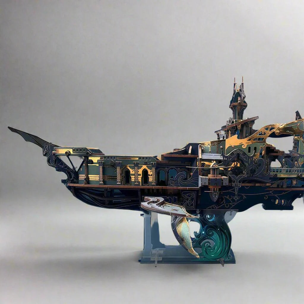Stellar Abyss Voyager 3D Wooden Puzzle - 3D Wooden Puzzle by Extoril