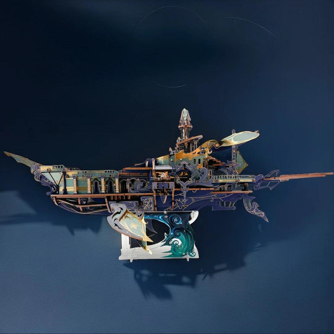 Stellar Abyss Voyager 3D Wooden Puzzle - 3D Wooden Puzzle by Extoril