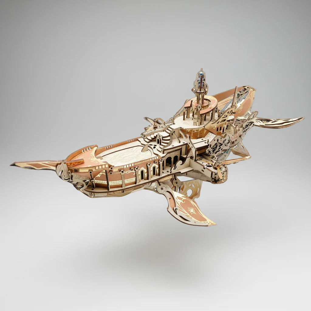 Stellar Abyss Voyager 3D Wooden Puzzle - 3D Wooden Puzzle by Extoril