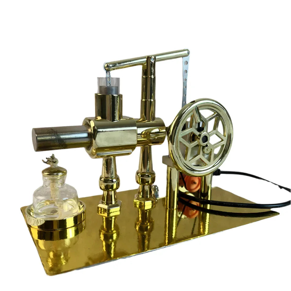 Educational Stirling Engine Generator with LED Power Display - home decor by Extoril