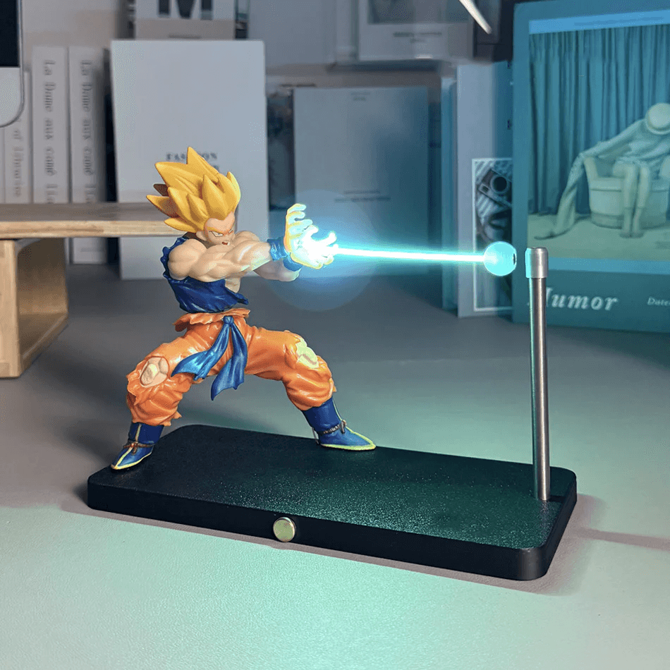 Dragon Ball Super Saiyan Magnetic Light Beam Figurine - Action Figure by Extoril