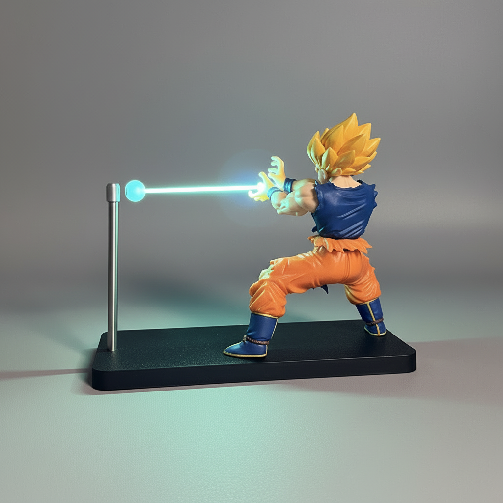 Dragon Ball Super Saiyan Magnetic Light Beam Figurine - Action Figure by Extoril