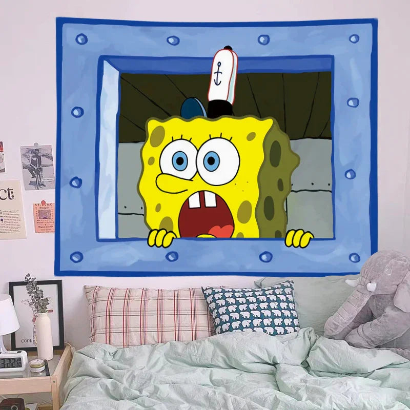 Squidward "Look at You" Wall Tapestry - home decor by Extoril