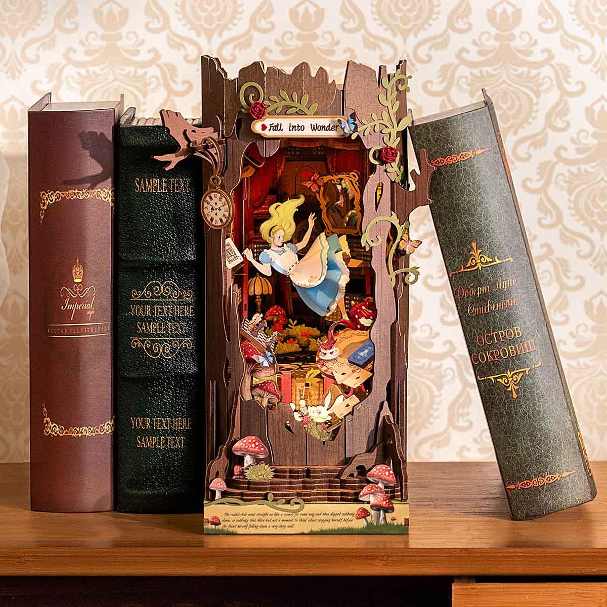 Diy Book Nook Shelf - Fall Into Wonder - DIY Booknooks by Extoril