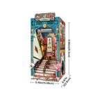 Diy Book Nook Shelf - LED Street Scene Bookshelf Insert - DIY Booknooks by Extoril