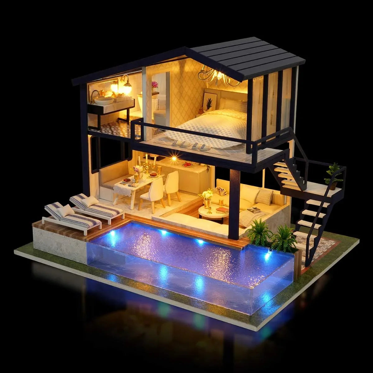 DIY Dollhouse Kit (Time Apartment) - DIY Miniature by Extoril
