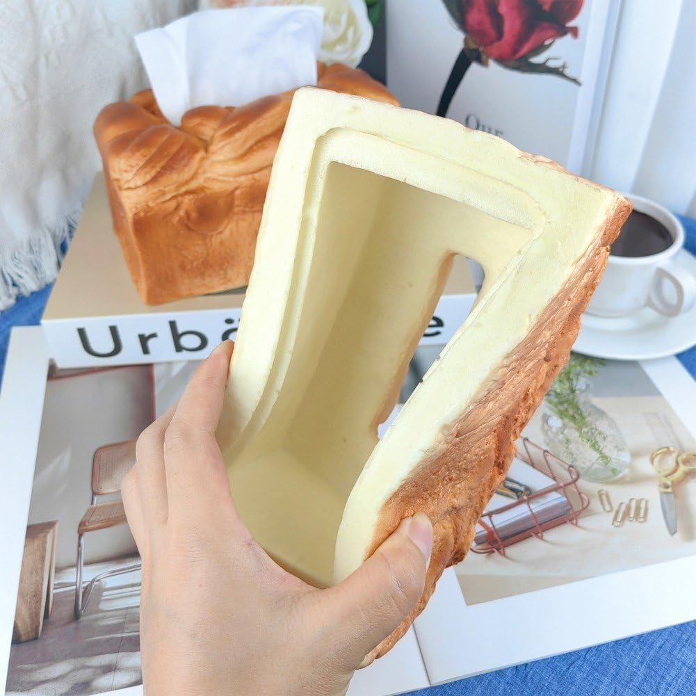 Toasted Bread Tissue Box - home decor by Extoril