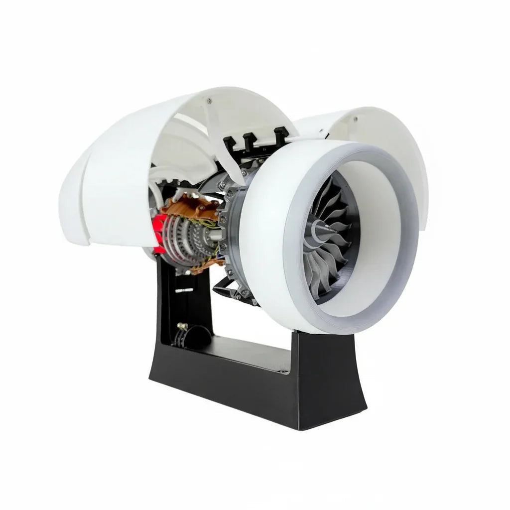Premium Rolls Royce Trent 900 Turbofan Engine Model with Motorized Blades - home decor by Extoril