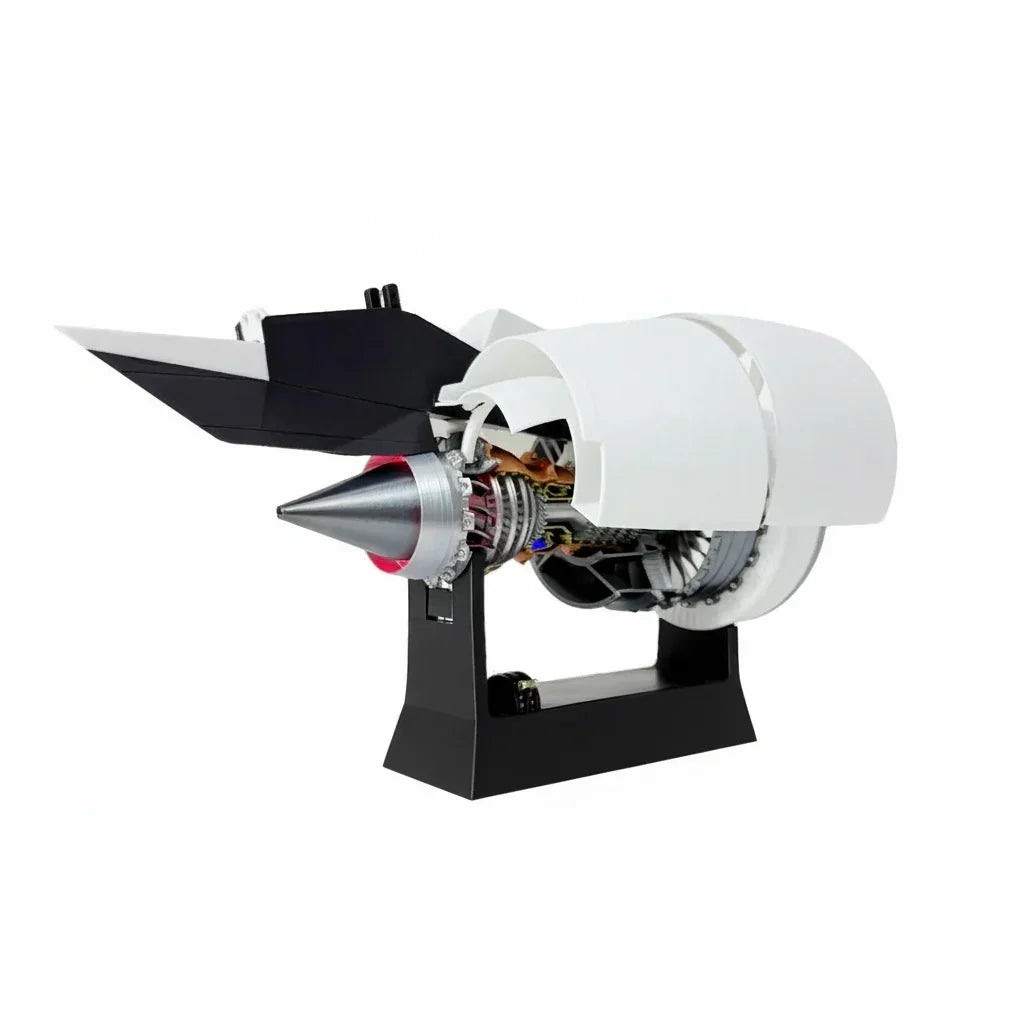 Premium Rolls Royce Trent 900 Turbofan Engine Model with Motorized Blades - home decor by Extoril